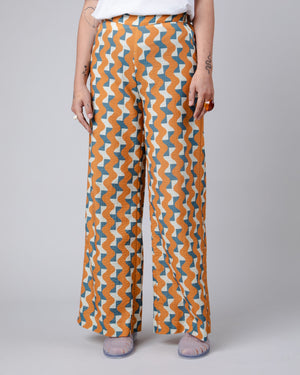 Big Tiles Wide Leg Pants Topaz