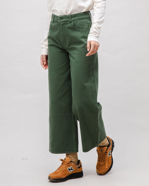 5 Pocket Cotton Twill Pants Green